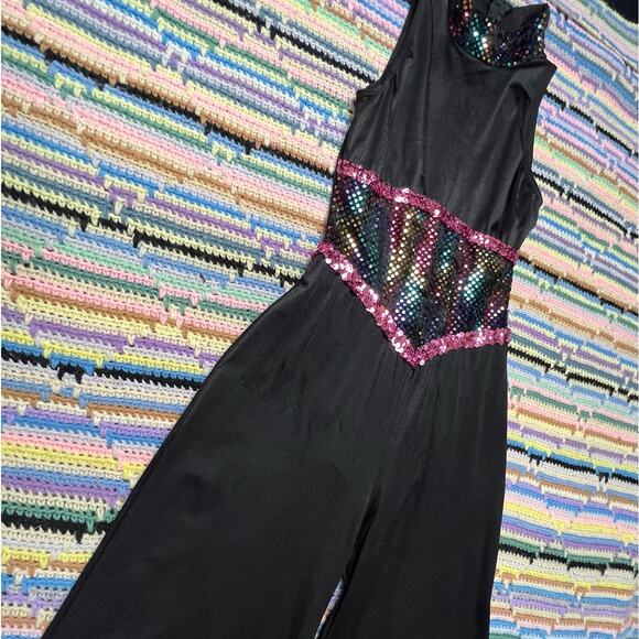 70s Vintage Sequin Jumpsuit - Picture 4 of 9